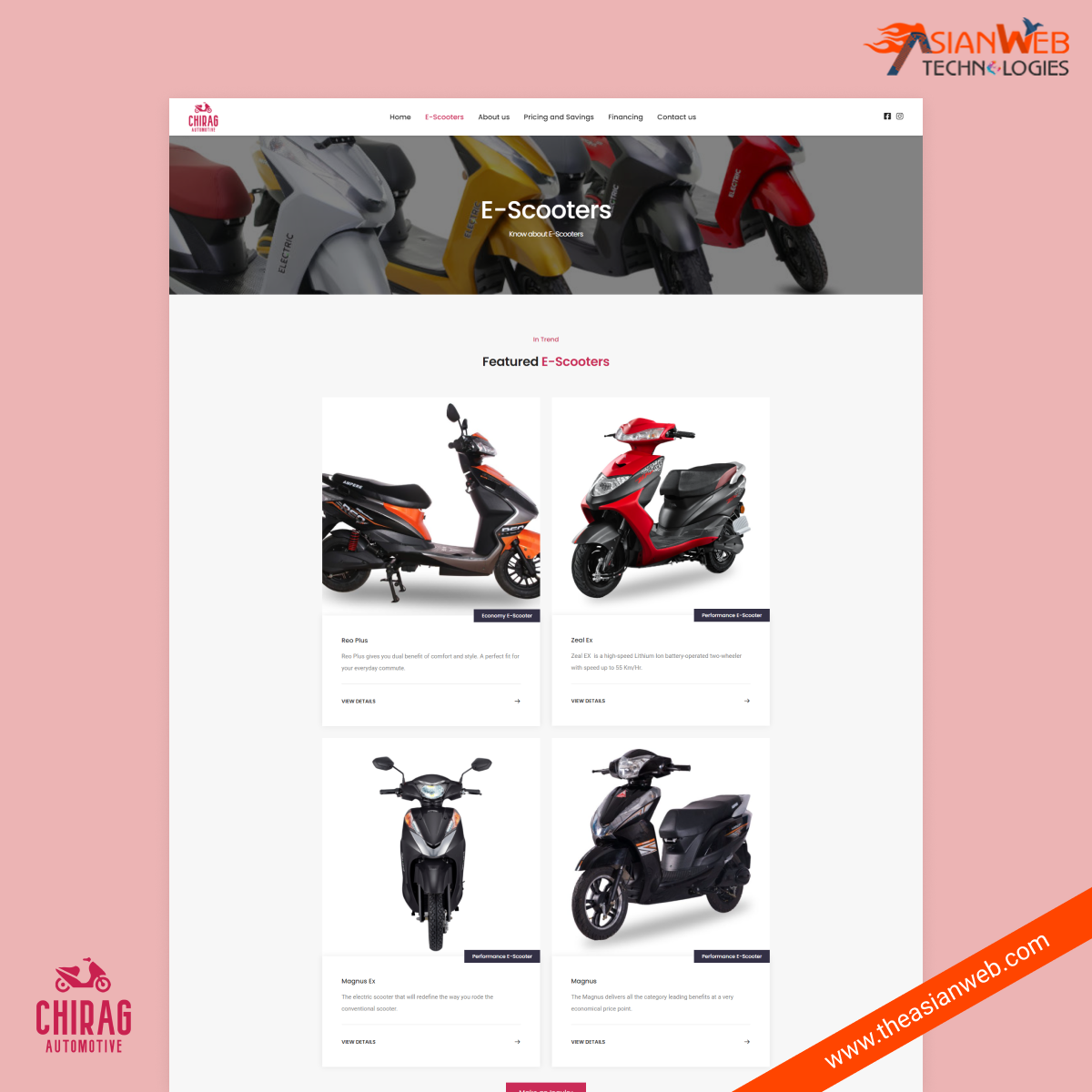 Chirag Automotive Website Designing and Development Company